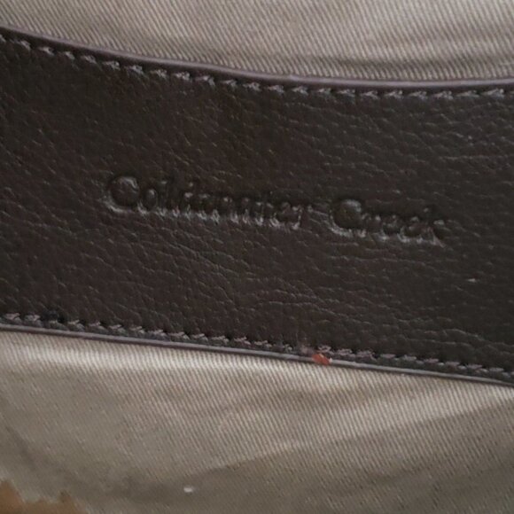 Ladies COLDWATER CREEK Embossed Woven Leather Hobo Handbag - Picture 9 of 11